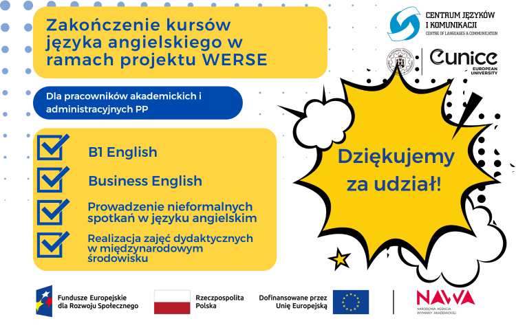 kursy podziękowanie